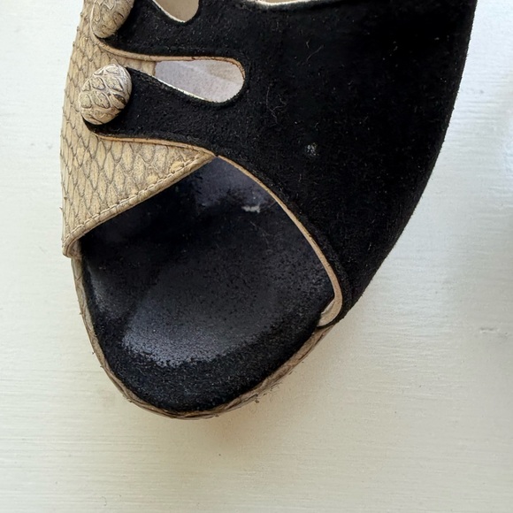 Bally snakeskin and suede sandals - Picture 8 of 10